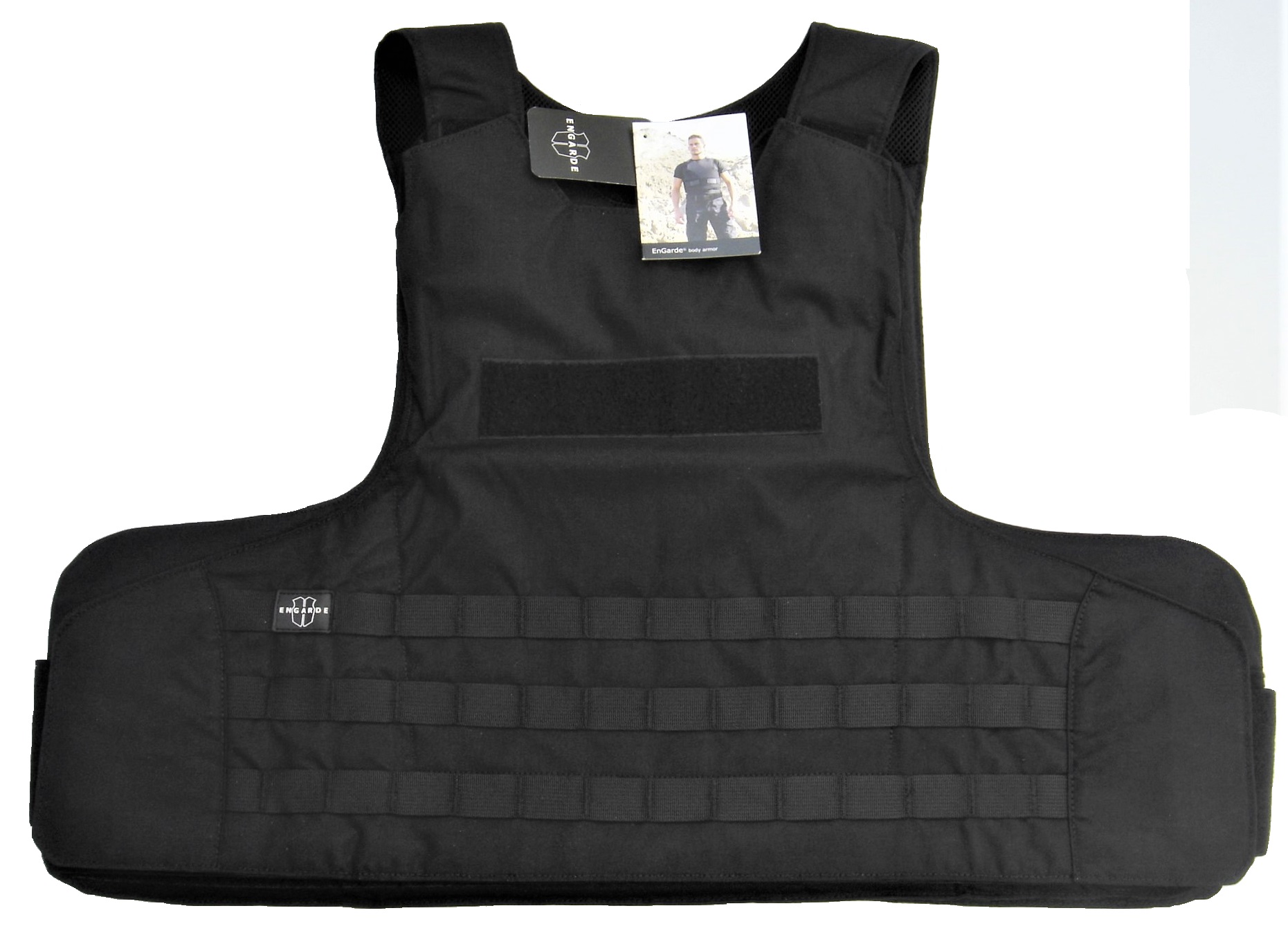 Rhino™ NIJ-3A(04) black tactical bulletproof vest