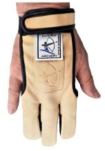 Beige Leder Schießhandschuh Bogenschießen Bogensport