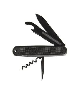 Duits zakmes survivalmes multitool zwart