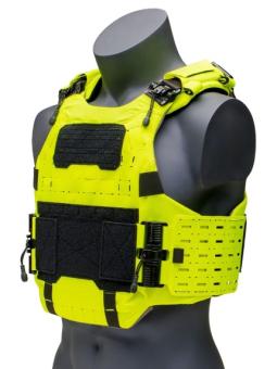 Medic gilet pare-balles porte-plaques 3A jaune fluo TG-CIBV Cataphract