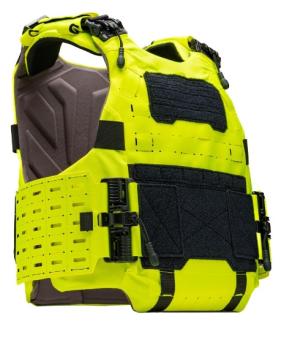 Medic gilet pare-balles porte-plaques 3A jaune fluo TG-CIBV Cataphract