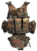 Flecktarn Plattenträger Klasse 4 Aktiv-Set SK4