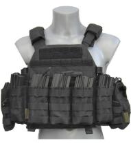 Warrior DCS 5.56 2x NIJ-4 + Stand Alone Plate carrier zwart
