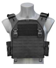 V2 LPC Laser Cut class 4 plate carrier bulletproof vest black Warrior