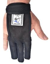 Schwarzer Sommer Mesh Schießhandschuh Bogenschießen