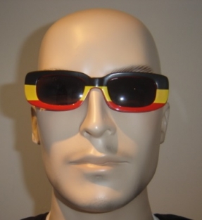 Sunglasses with Belgian colors