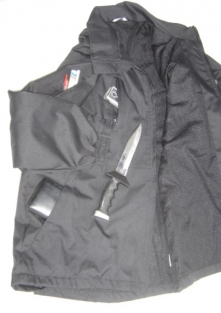 Gilet anti-coupures nylon noir VBR-Belgium