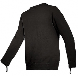 Torskin snijwerende T-shirt met lange mouwen en dubbellaagse voorkant-Zwart