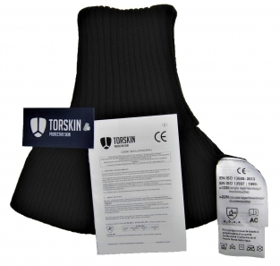 Torskin anti-coupures col roulé noir