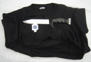 Snijwerende T-shirt / Coolmax-Cutyarn-Polyester / Korte mouwen / Zwart