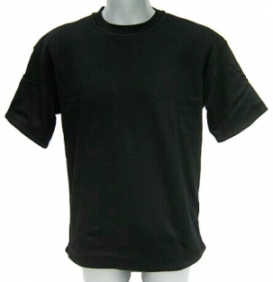 Cut resistant T-shirt / Coolmax-Cutyarn-Polyester / Short sleeves / Black