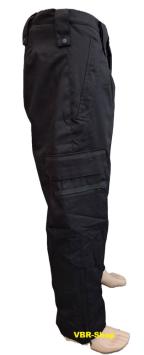 Pantalons de combat anti-coupures hydrofuge Coton-Spectra Noir VBR-Belgium