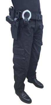 Pantalons de combat anti-coupures hydrofuge Coton-Spectra Noir VBR-Belgium