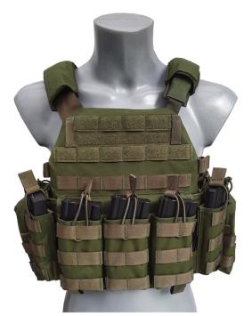 DCS 5.56 Oliv class 4 plate carrier open bungee Stand Alone