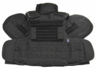 Eximius NIJ-3A (04) Gilet pare-balles tactique noir (5 pièces)