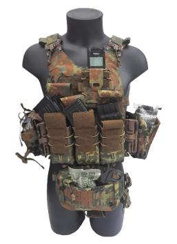 Plattenträger NIJ 4 Stand Alone Flecktarn + Taschen Templars Gear GEN4 – Medium