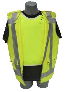 Fluo Bullet proof vest STEWARD / NIJ-3A(04)GRAN
