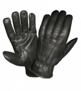 Gants en cuir noir résistant aux coupure niveau 5