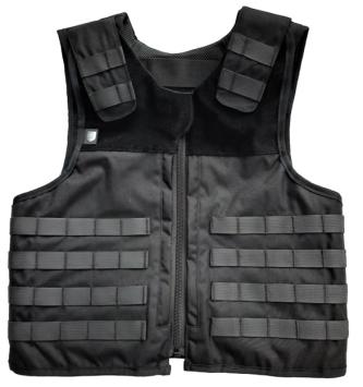 Heracles Molle black outer cover for bulletproof vest