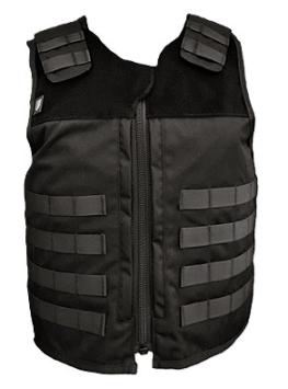 Heracles Molle black outer cover for bulletproof vest