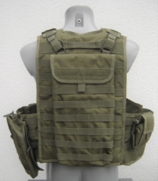 MOD plate carrier NIJ-4+(04) Stand Alone Oliv met tasjes