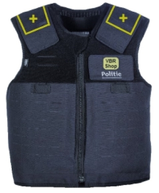 HO1-KR1 + Schultern Lasercut kugelsichere Weste der örtlichen Polizei, blau