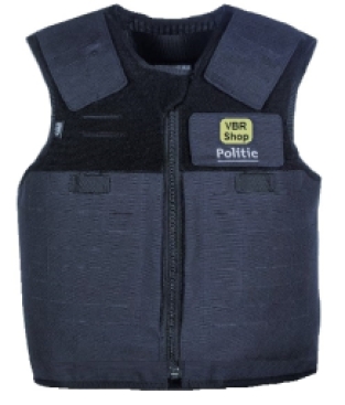 HO2-KR1-SP1 Lasercut Lokale Politie kogelwerende vest blauw