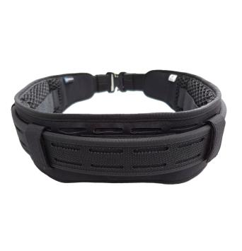 Tactical belt with laser cut padding black