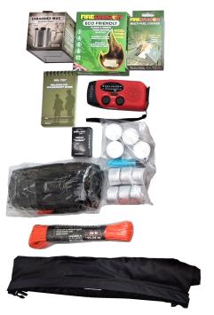 Red emergency kit with cross 72 hours survival for sale