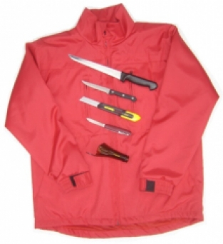 Rouge Gilet anti-coupures nylon VBR-Belgium