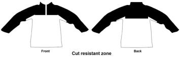 M - Cut-resistant combat shirt UBAC Khaki Spec-Coolmesh VBR-Belgium