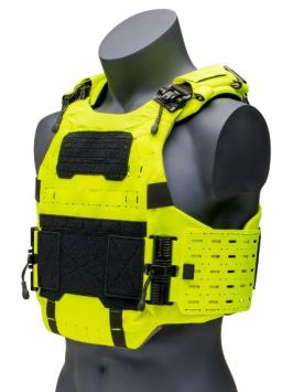 Medic gilet pare-balles porte-plaques 3A jaune fluo TG-CIBV Cataphract