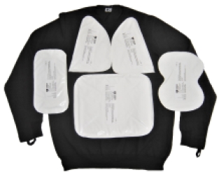 Torskin Schnittschutz T-Shirt schwarz mit langen Ärmeln + 36J Stichschutz Pakete