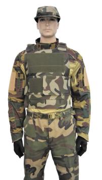 2XL - Snijwerende combat shirt UBAC Woodland Spec-Coolmesh VBR-Belgium
