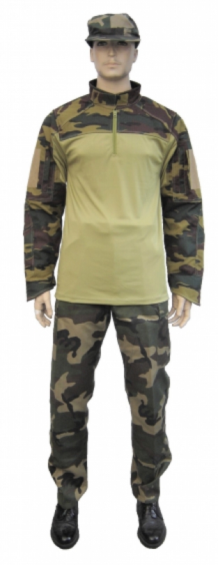 2XL - Snijwerende combat shirt UBAC Woodland Spec-Coolmesh VBR-Belgium