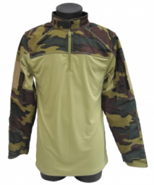2XL - Snijwerende combat shirt UBAC Woodland Spec-Coolmesh VBR-Belgium