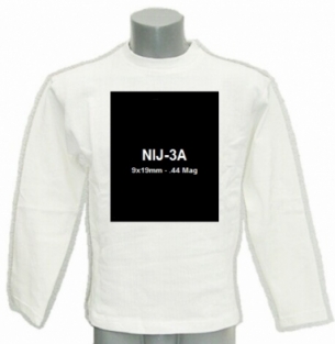 Bullet proof T-shirt white Spec-Cool NIJ-3A long sleeves VBR-Belgium