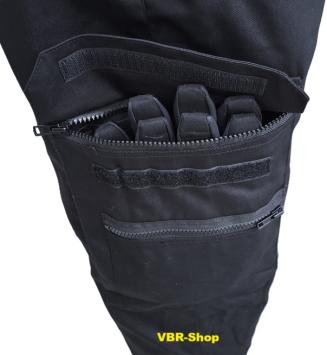 Pantalons de combat anti-coupures hydrofuge Coton-Spectra Noir VBR-Belgium