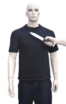 Snijwerende T-shirt / Cool-Cutyarn-Polyester / Korte mouwen / Zwart VBR-Belgium